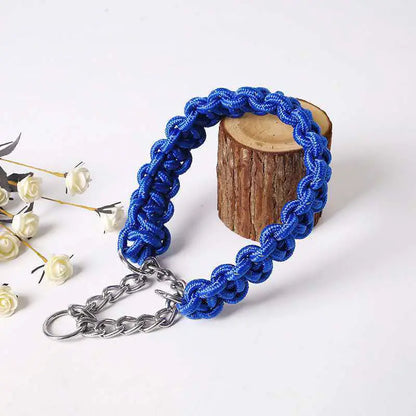 Medium and Large Dog Chain Collar P Style